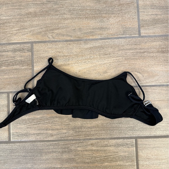 Black Ruffle Bikini Top - Picture 4 of 5